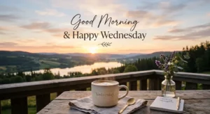 Good morning and happy Wednesday blessings with a peaceful sunrise