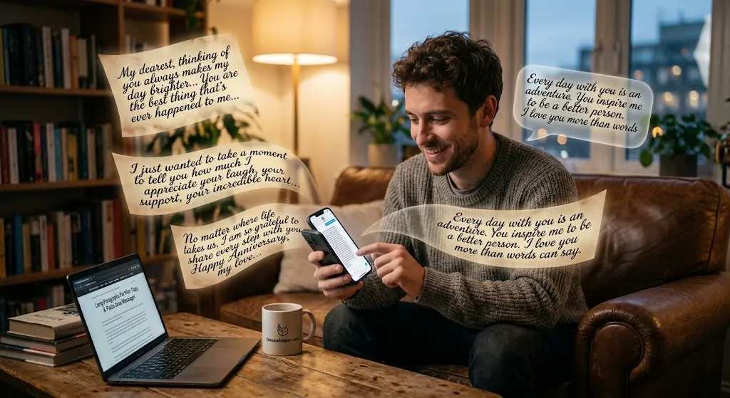 Long Paragraphs for Him to Copy and Paste: 100+ Sweet Messages