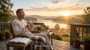 Sunday blessings for him with a peaceful morning and heartfelt message