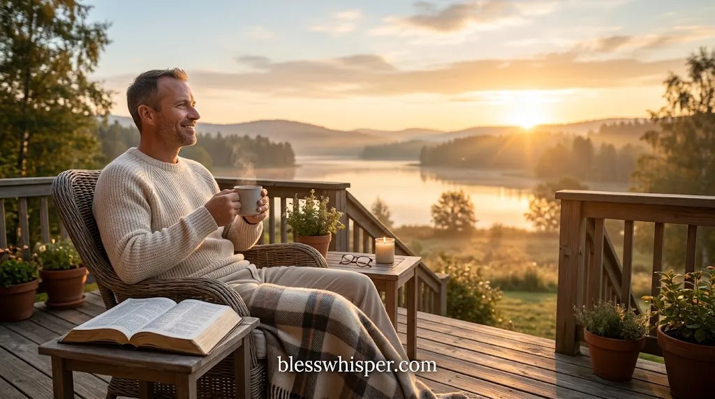 Sunday blessings for him with a peaceful morning and heartfelt message