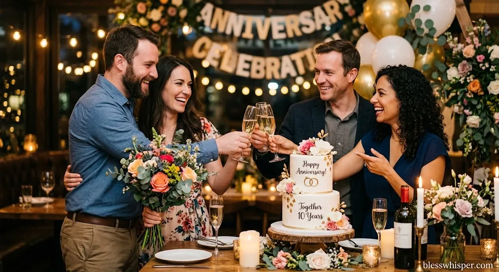 Happy Anniversary Wishes for friends celebrating their special day