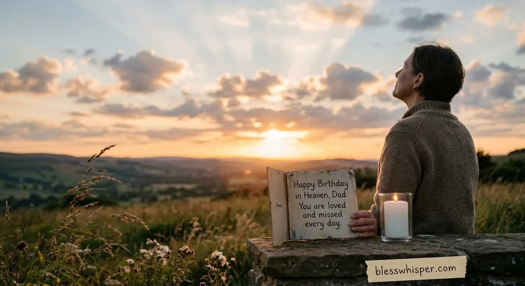 Birthday wishes for father in heaven honoring Dad with loving and emotional memories