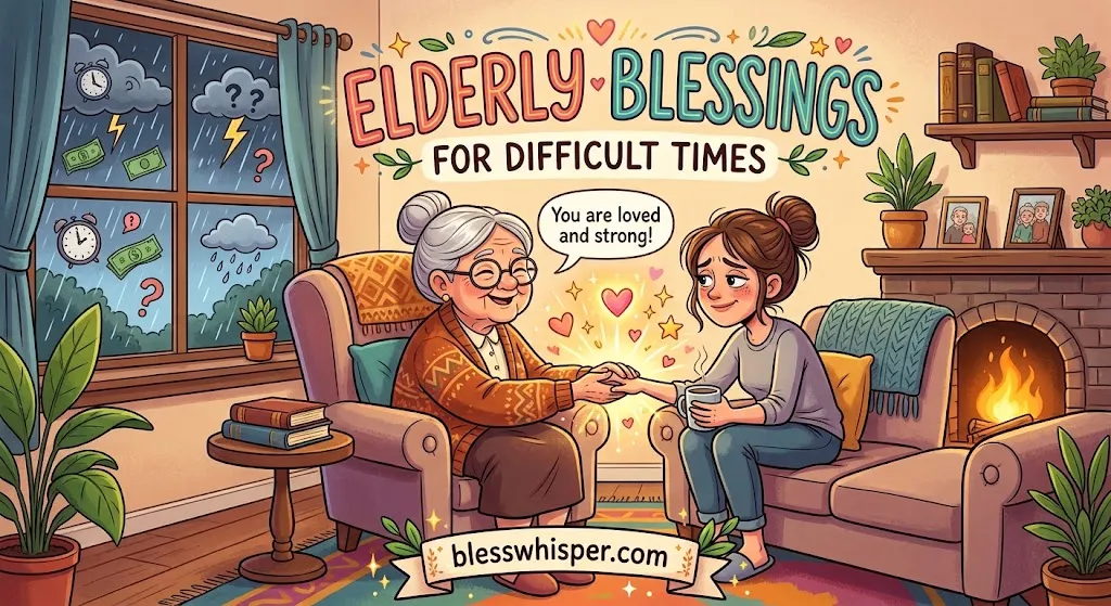 Elderly blessings for difficult times and encouragement