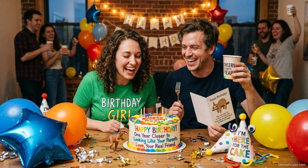 Funny happy birthday message for a friend