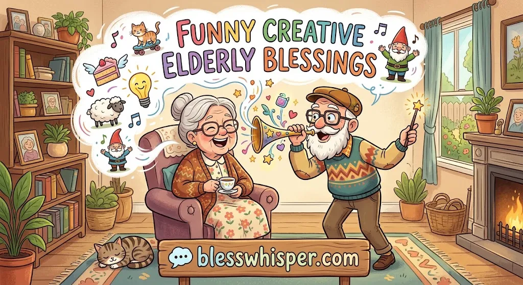 Funny creative elderly blessings to make seniors smile