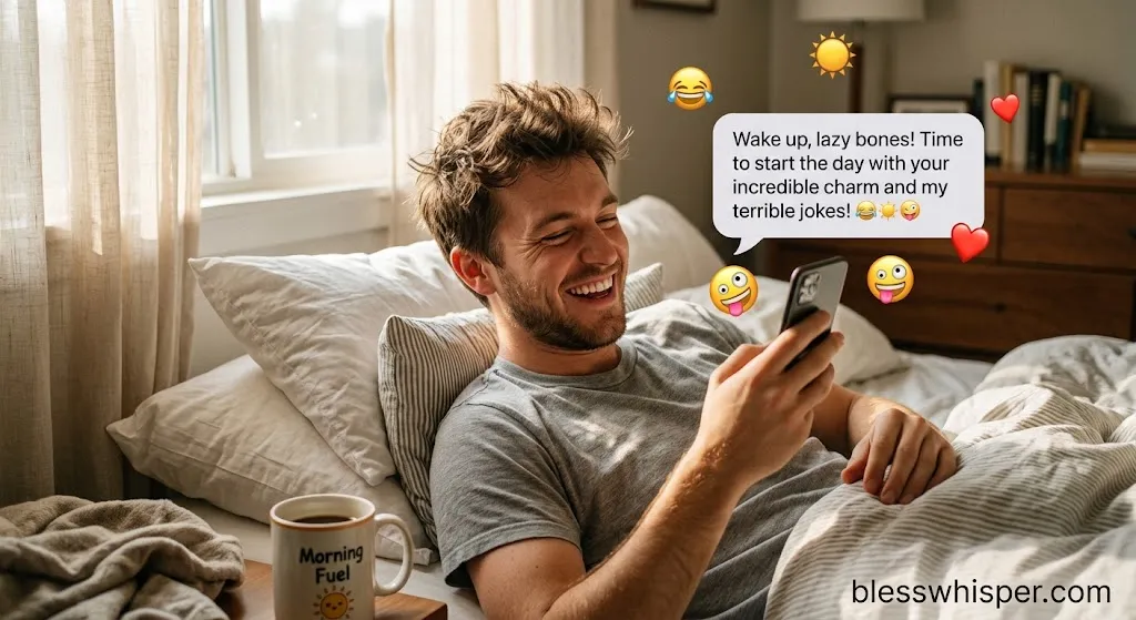 Good Morning Messages for Boyfriend – funny texts to make him laugh