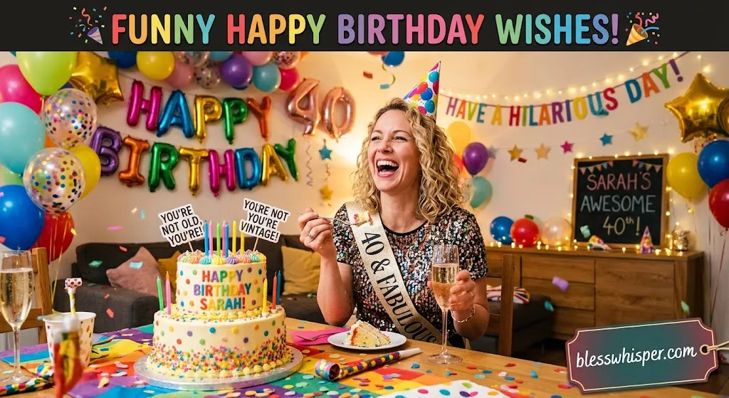 Funny happy birthday wishes for friends and family to make them laugh