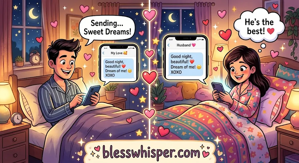 od Night Messages for Wife that make her smile before bedtime