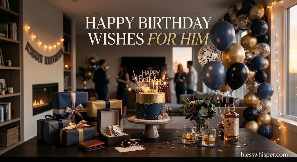 Happy birthday wishes for him with meaningful messages for his special day