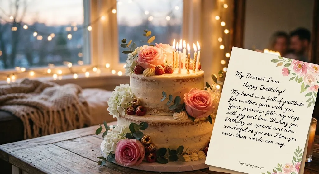 Heartfelt happy birthday message for someone you love