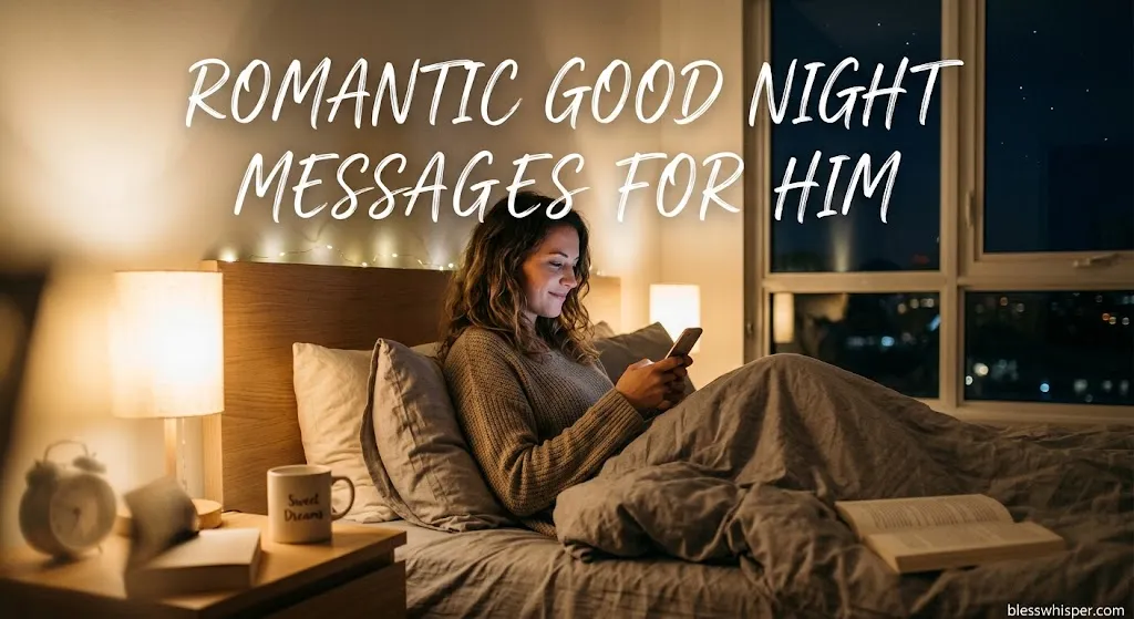 Romantic good night messages for him