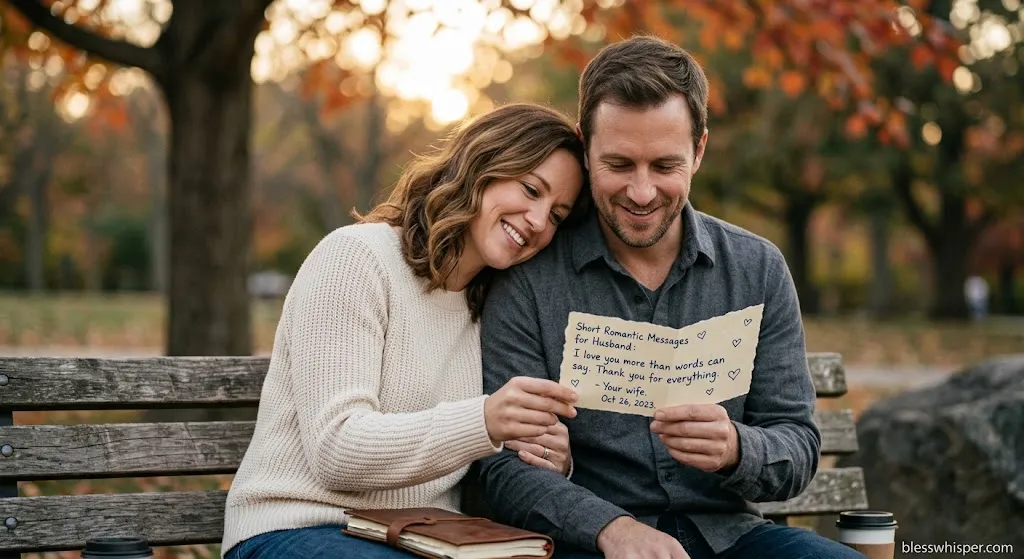 Short romantic messages for husband
