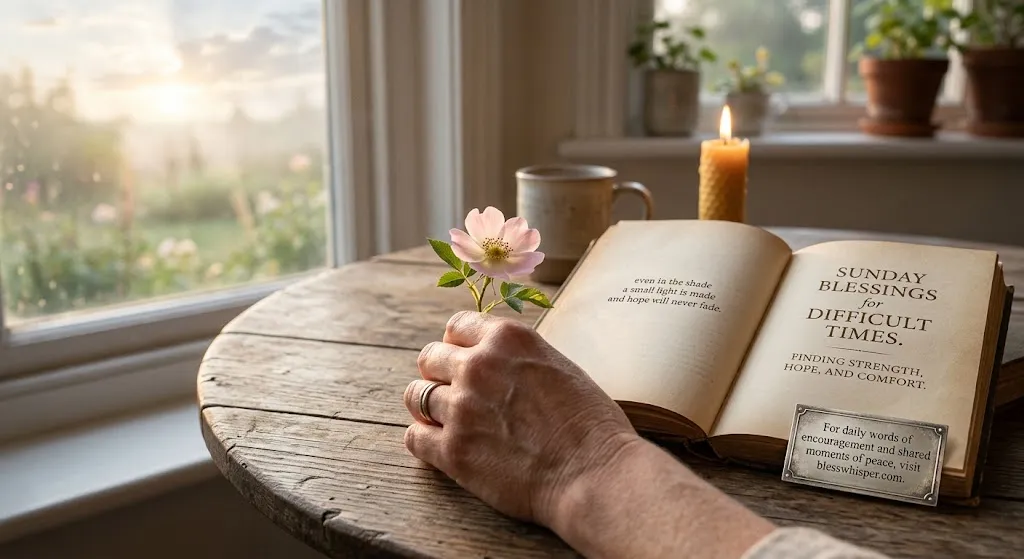 Sunday Blessings for Difficult Times with hope and strength
