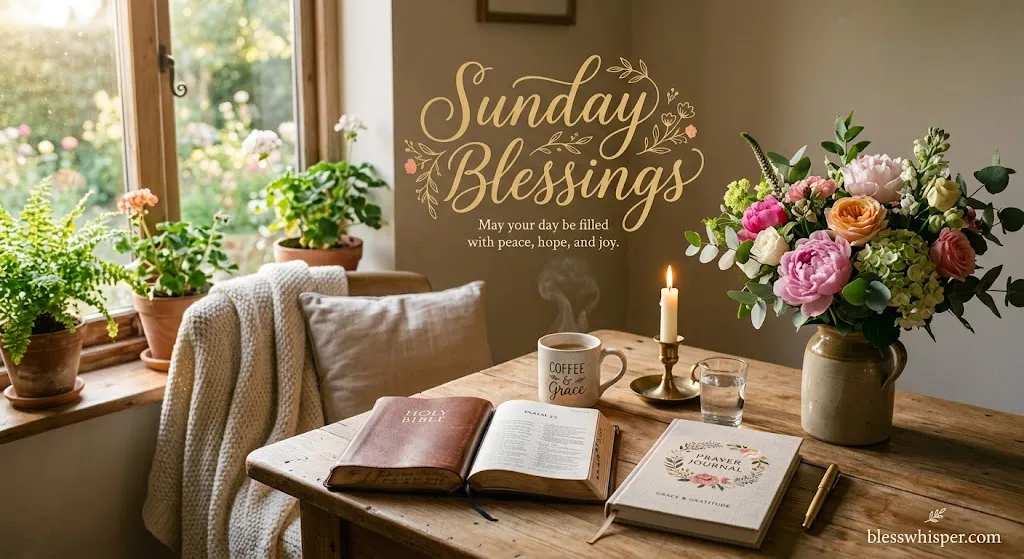 Sunday blessings wishes and prayers for a peaceful day