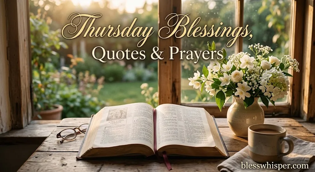 Thursday blessings images with quotes and prayers for a peaceful and blessed day