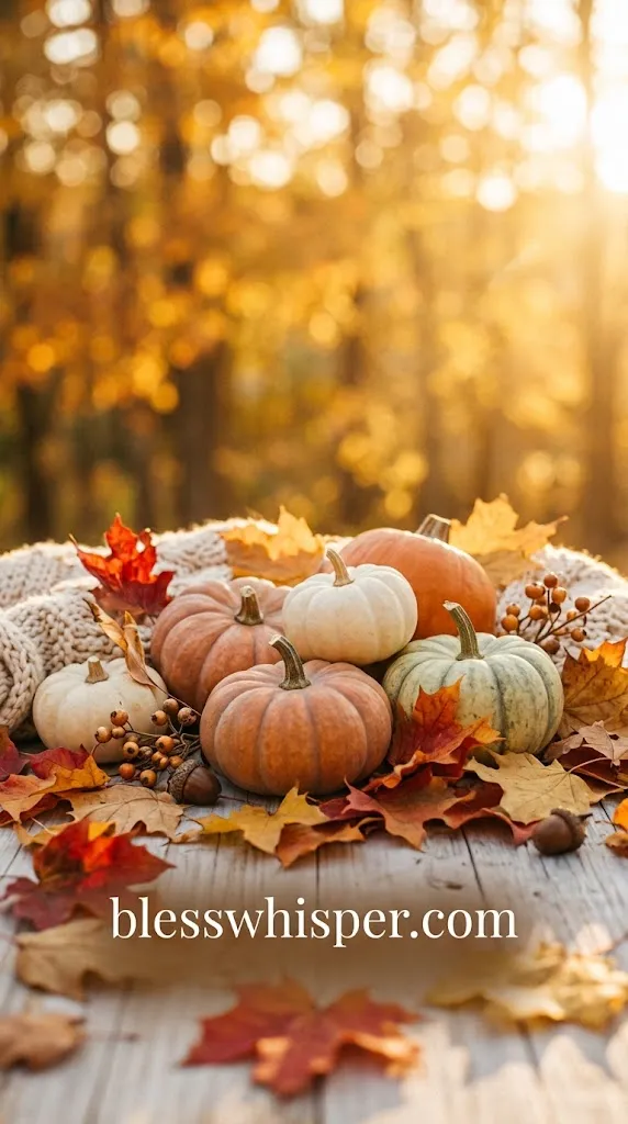 Wednesday fall captions for Instagram with colorful autumn leaves