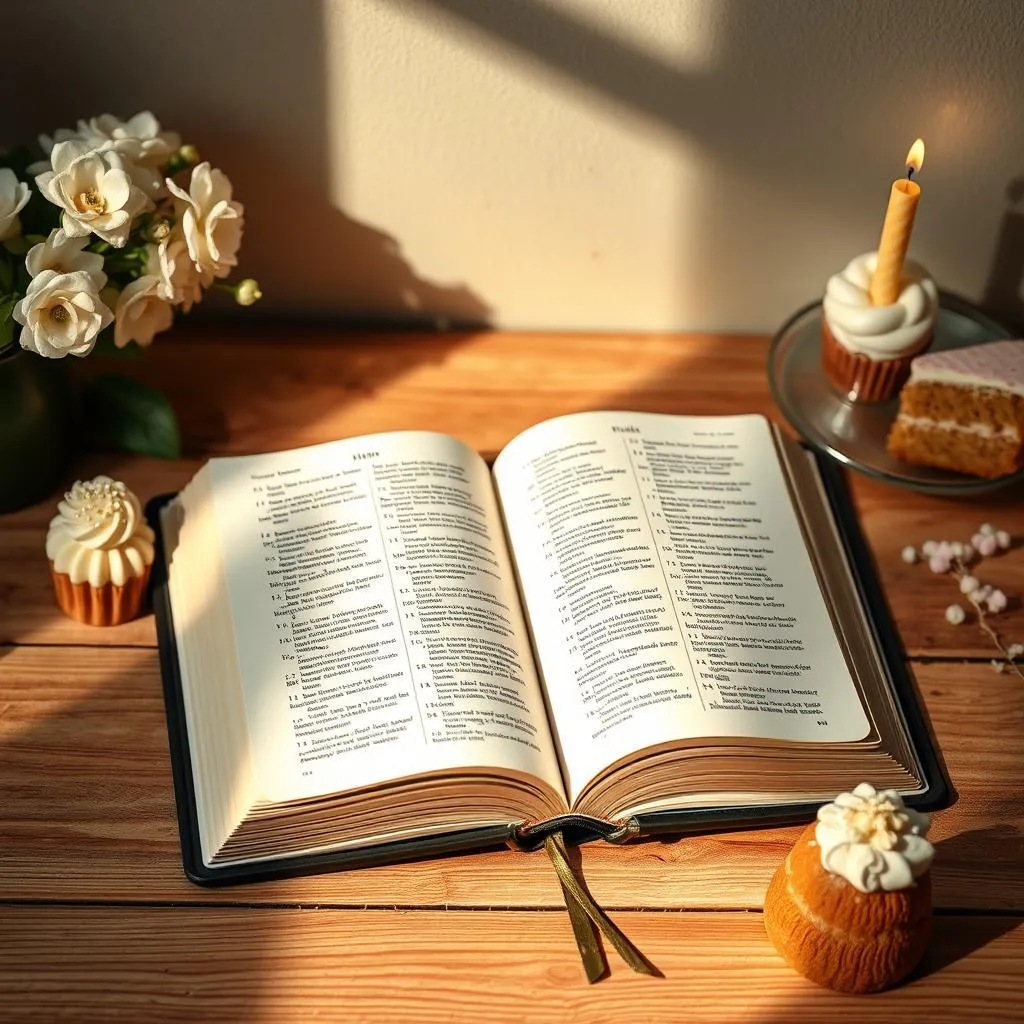 Birthday blessings and prayer for myself beside an open Bible and a journal in soft morning light.