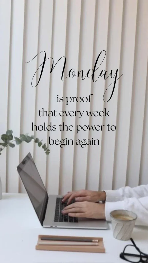 Monday blessings for a fresh start with a journal, coffee, flowers, and sunlight